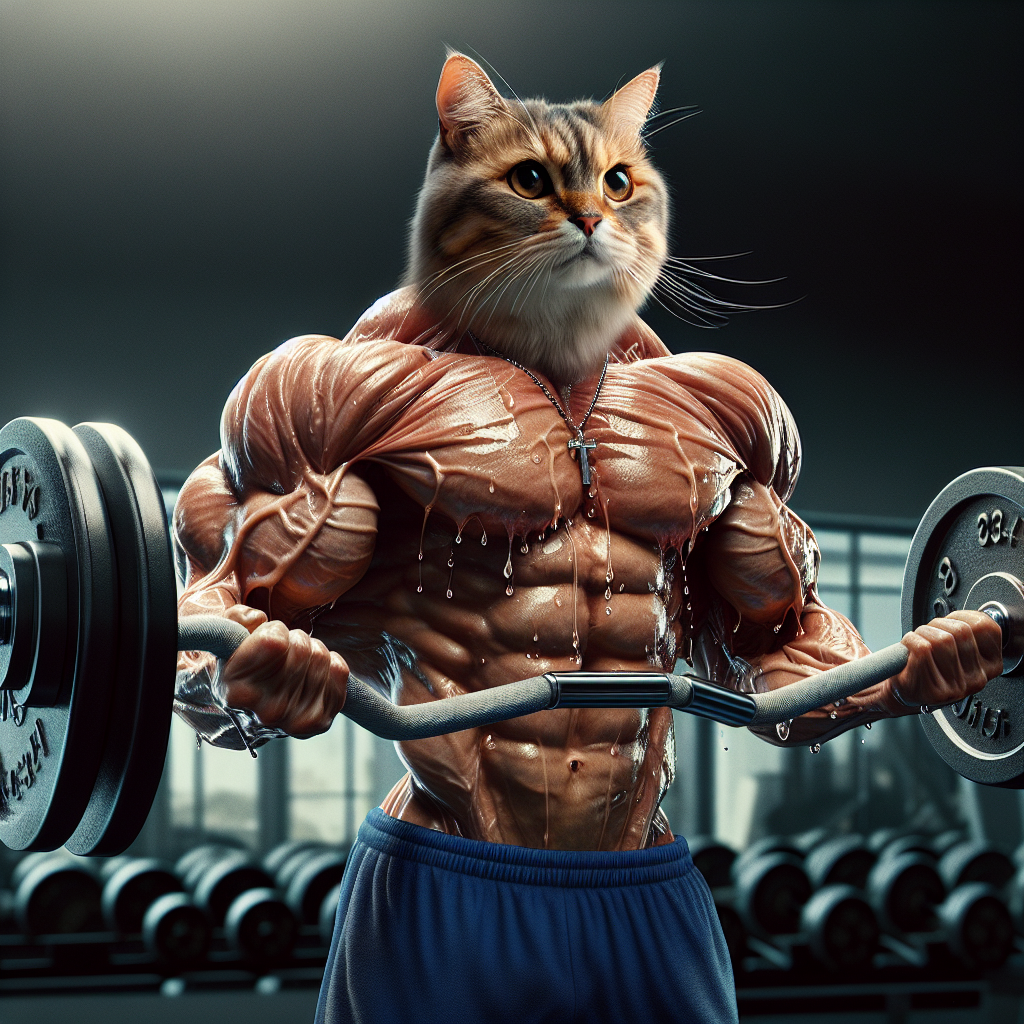 les-chats-halterophiles